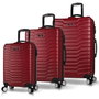 Zoozie Bags Juego de maletas 3 piezas Rojo clarete